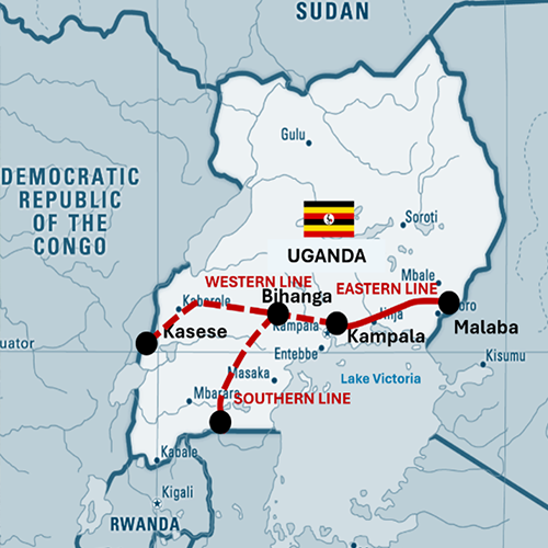 Kampala-Malaba Standard Gauge Railway construction in Uganda